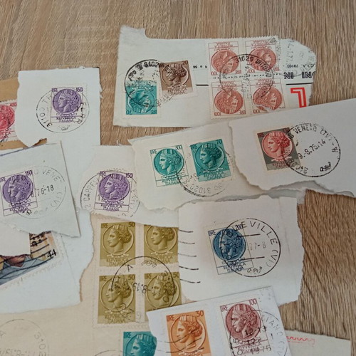Vintage Stamp Collection from Abroad used, lot