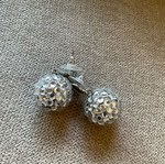 Silver earrings for pierced ears