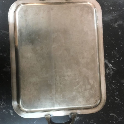 Silver-plated tray used 42x53 cm