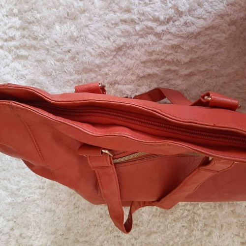Women's shoulder bag used, red