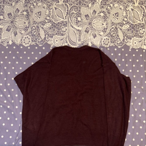 Lacoste sweater deep red size XL like new