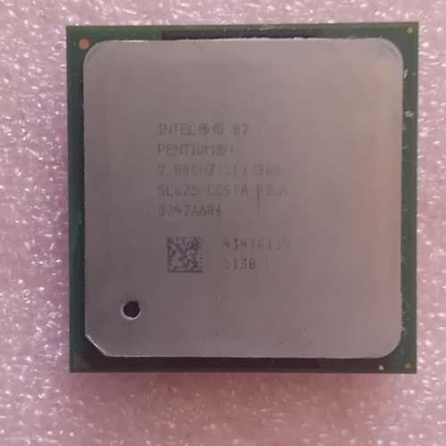 Intel Pentium4 2.8 GHz CPU used, Socket 478, 512K cache