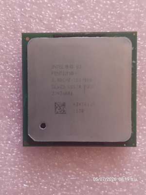 Intel Pentium4 2.8 GHz CPU used, Socket 478, 512K cache