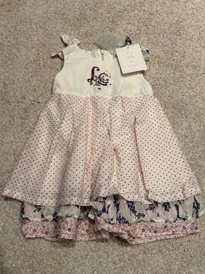Lapin House Formal Dress New For 9-12 Months With Rhinestones