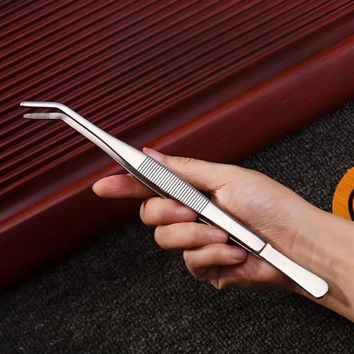 Stainless steel tweezers 20cm new precision CR