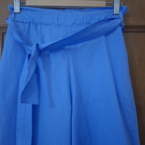 Women's zip culottes new, baby blue, one size