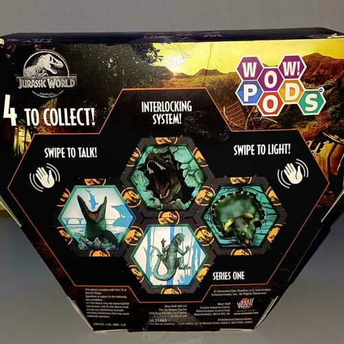 WOW! PODS Jurassic World Blue Velociraptor collectible figure new