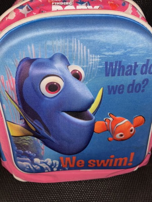Children's backpack used with many compartments and ergonomic back