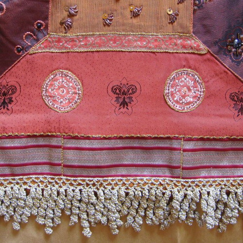 Vintage Indian Patchwork Table Runner like new