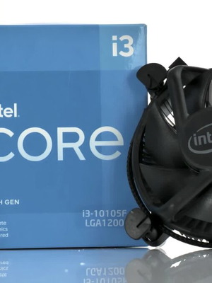 Επεξεργαστής Intel Core i3 10105F με ψύκτρα, 4 πυρήνες 8 νήματα 3.70GHz