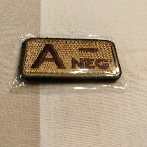 Blood Type A- Patch New with Velcro