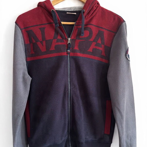 Napapijri men's sweatshirt like new, multicolor, size S