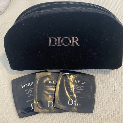 Dior toiletry bag and Forever Dior set like new