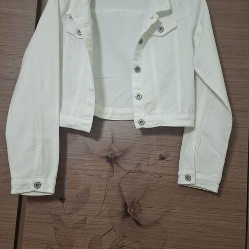 Happy Girls Spring Jacket like new, 100% cotton, white, size 176 cm