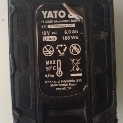 Yato 6 Amber Battery like new