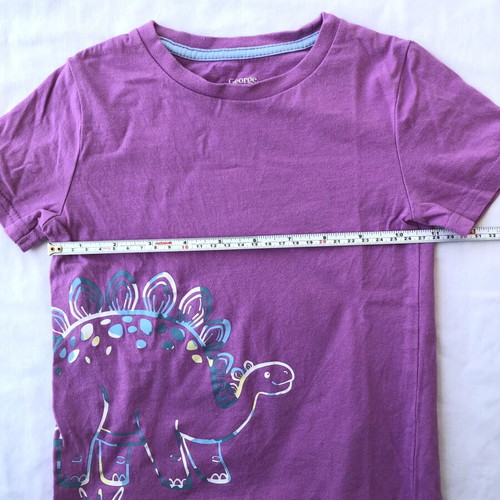 George toddler purple t-shirt with dinosaur, like new, size 3 years