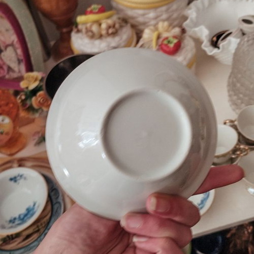 Colditz Porzellan GDR Hand Painted set of 5 bowls like new