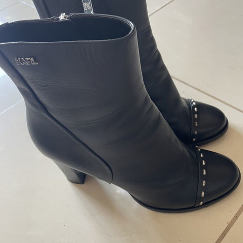 Karl Lagerfeld ankle boots, black, size 40