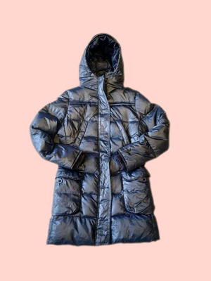 Original Marin’s long down jacket like new, size S, blue-black