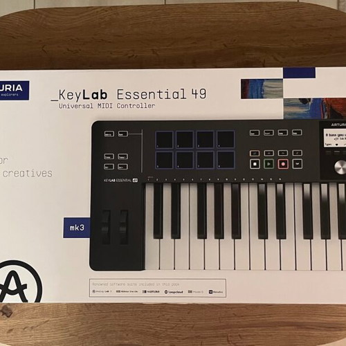 Arturia Essential 49 MK3 Black MIDI Keyboard new