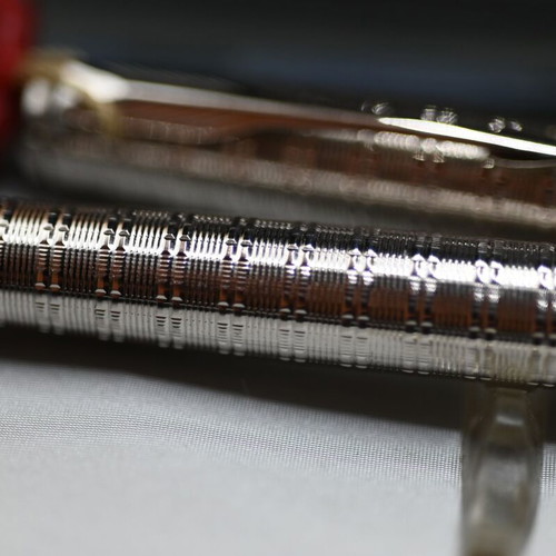 Parker Sonnet ST Tartan Pattern Fountain Pen Silver new