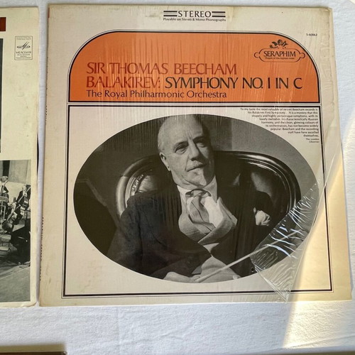 Set of 6 vinyl records by great composers used, classical