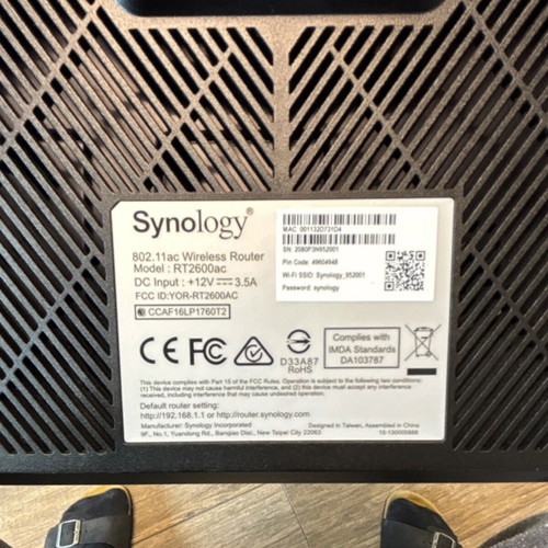 Synology RT2600ac Wireless Router like new, Wi-Fi 802.11ac