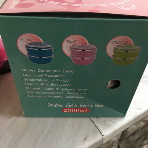 Lunchbox double food container 2000ml new