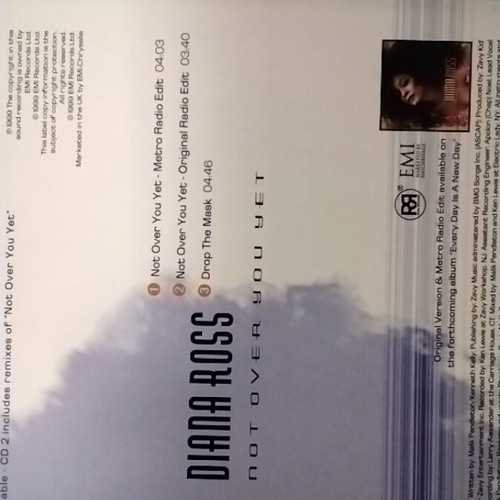 Diana Ross Not Over You Yet CD single like new, R&B / Soul