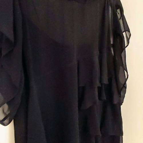 Zara blouses used, 2 black semi-transparent evening tops