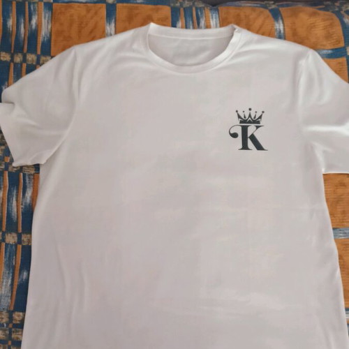 T-shirt white with print like new, size XL