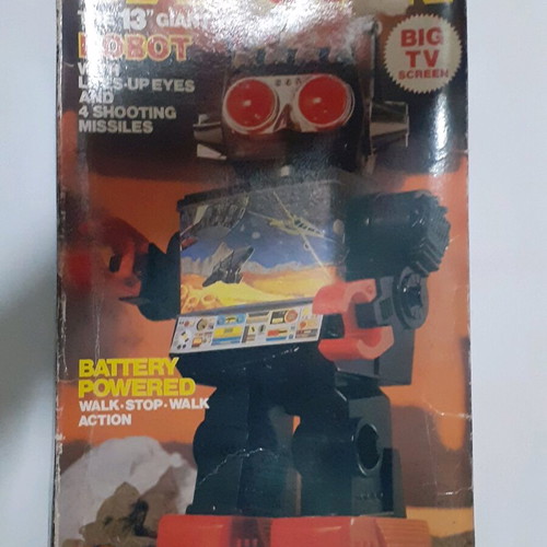 Kamco Saturn TV Robot used with worn box