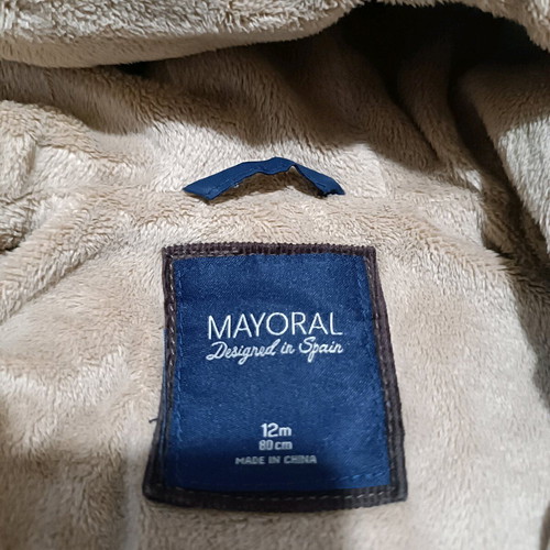 Quilted jacket for boy 12m like new