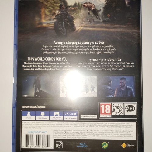 Days Gone PS4 game like new