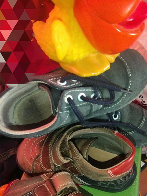 Children's shoes used, sizes 22 and 23, leather