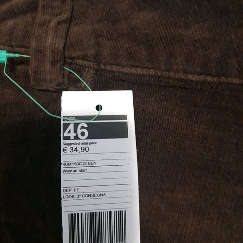 Benetton skirt brown new, size XXXL
