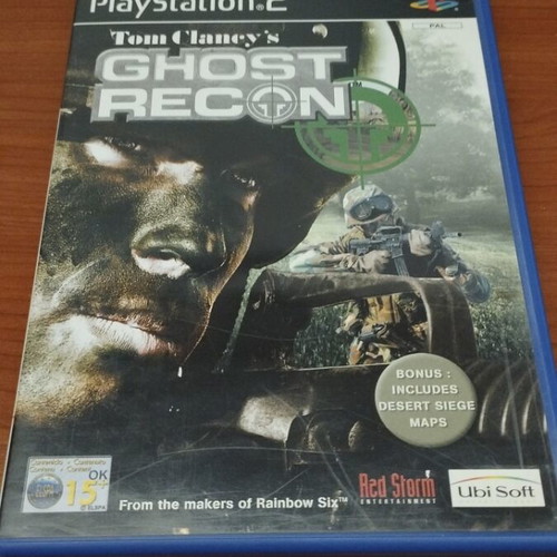 Tom Clancys Ghost Recon PS2 game used, fully functional