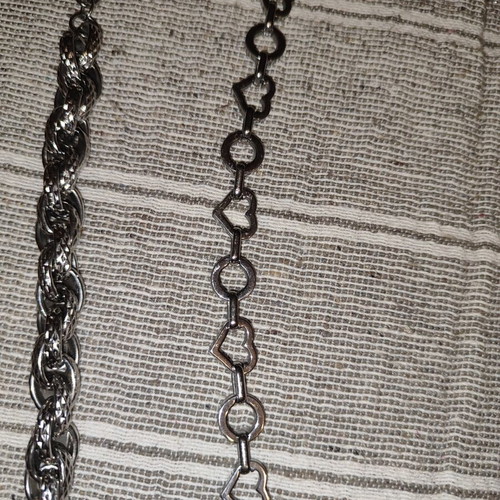 Stainless Steel Bracelets Set of 3 Like New, Silver Color