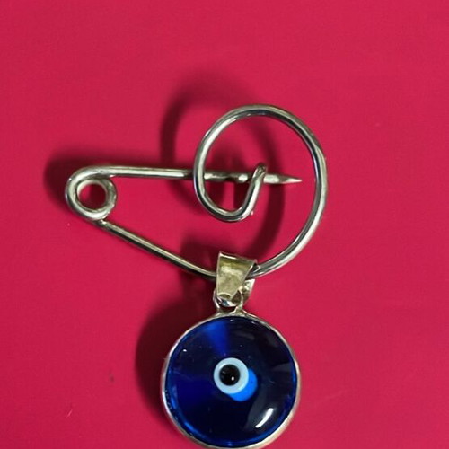 Silver pin with turquoise eye 925 new