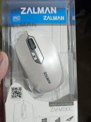 Zalman ZM-M130C computer mouse new, wired USB optical