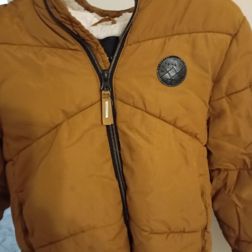 Name It boys jacket like new, brown, fur lined, size 104 cm