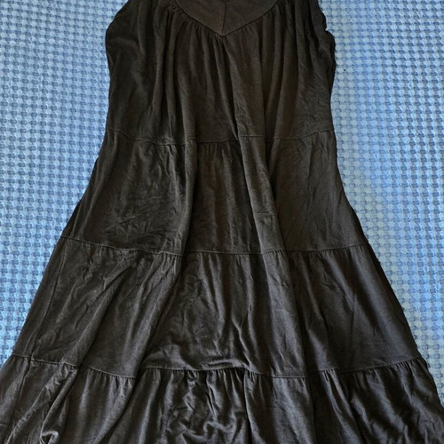 Black airy dress size XL with straps