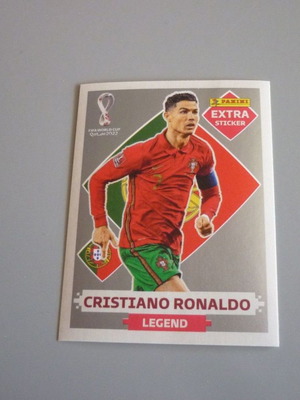 Cristiano Ronaldo Qatar 2022 Panini silver extra αυτοκόλλητο καινούργιο
