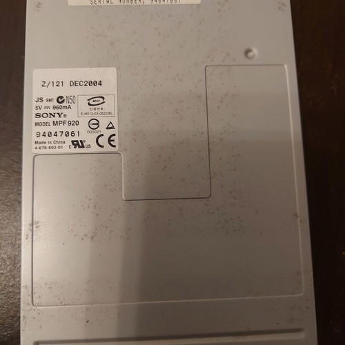 Sony Floppy Disk Drive black used, fully functional