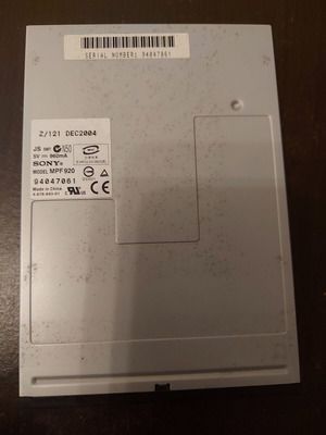 Sony Floppy Disk Drive black used, fully functional