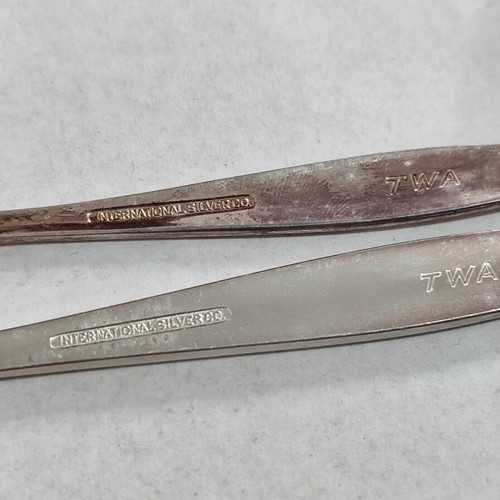 TWA Vintage Silver-Plated Cutlery Set used with Patina
