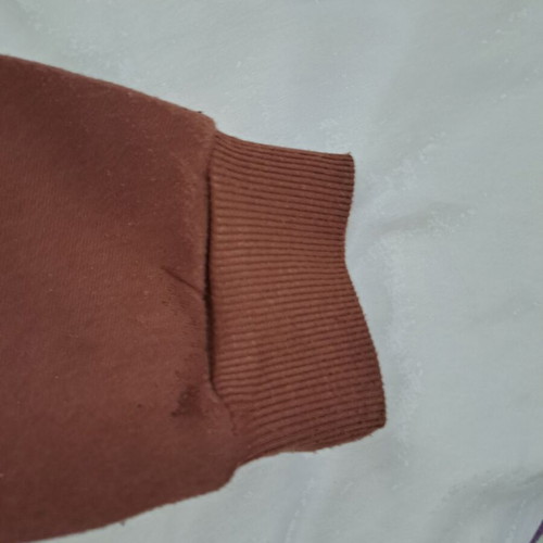 Shein women's cropped hoodie large brick red like new