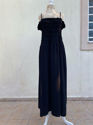 H&M dress with straps and smocking new, black, size XL-XXL