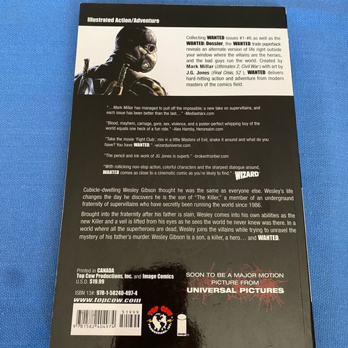Wanted by Mark Millar, like new, English