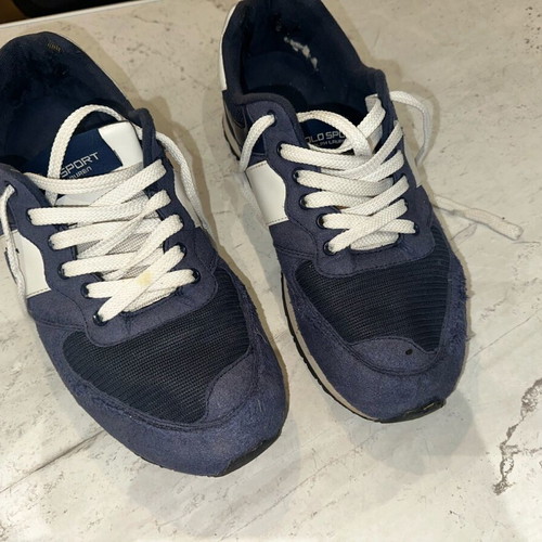 Polo Ralph Lauren Slaton Pony sneakers size 43, like new, beige and blue